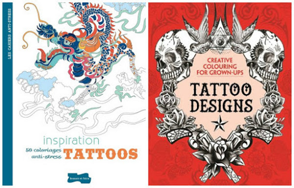 Tattoo colouring books