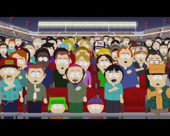 South Park vinoilee pelaajalle, joka jäi istumaan kansallislaulun ajaksi