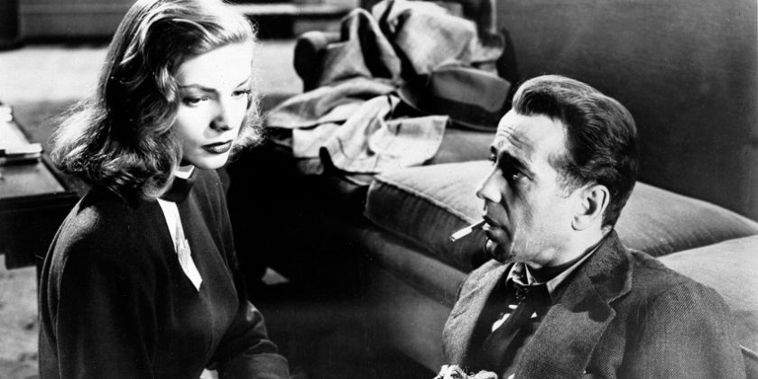 (The Big Sleep, USA 1946) Raymond Chandlerin romaaniin perustuva rikoselokuvan suuri klassikko täynnä unohtumatonta dialogia, huumoria ja sotkuisia juonenkäänteitä. O: Howard Hawks. N: Humphrey Bogart, Lauren Bacall. HD. Kuvassa Vivian Sternwood
Rutledge (Lauren Bacall) ja Philip 'Phil' Marlowe (Humphrey Bogart).
Yle Kuvapalvelu